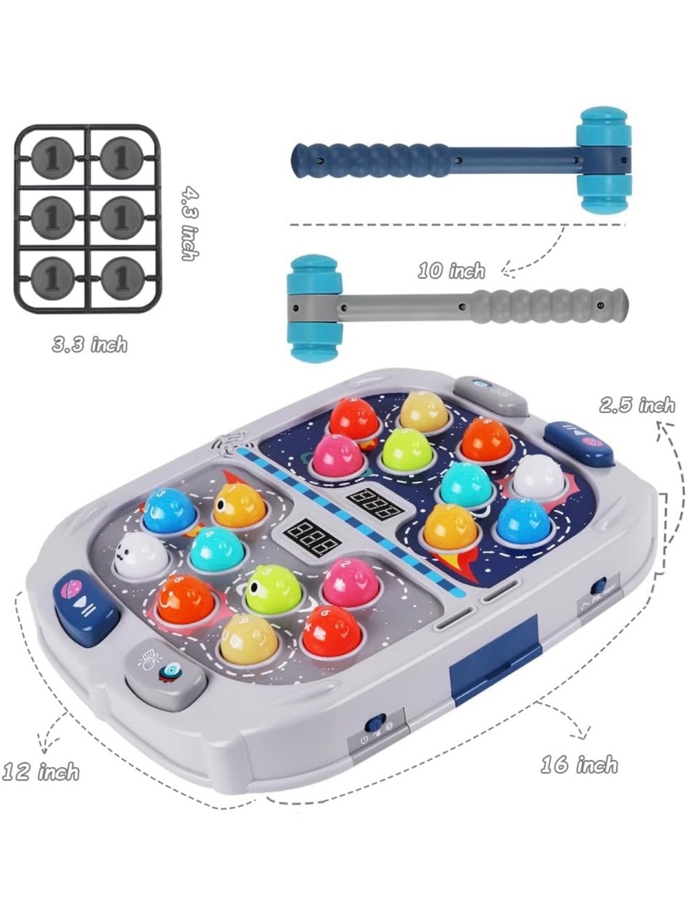 Interactive Color Pop Hammer Game